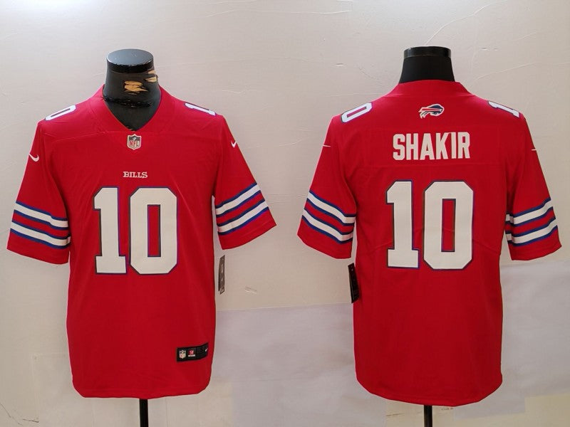 Men's Buffalo Bills Khalil Shakir #10 Red Game Jerseys