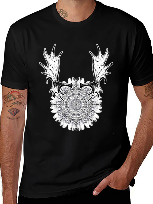 Nature Mandala Antler Graphic Tee