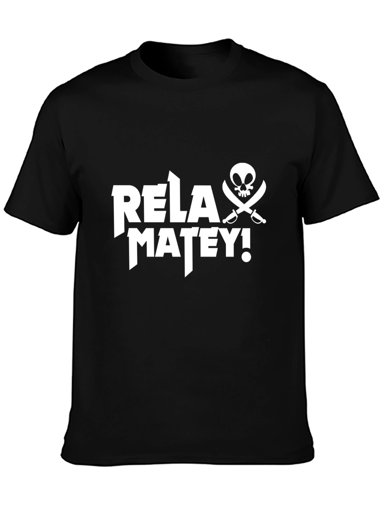 Relax Matey Pirate Skull T-Shirt