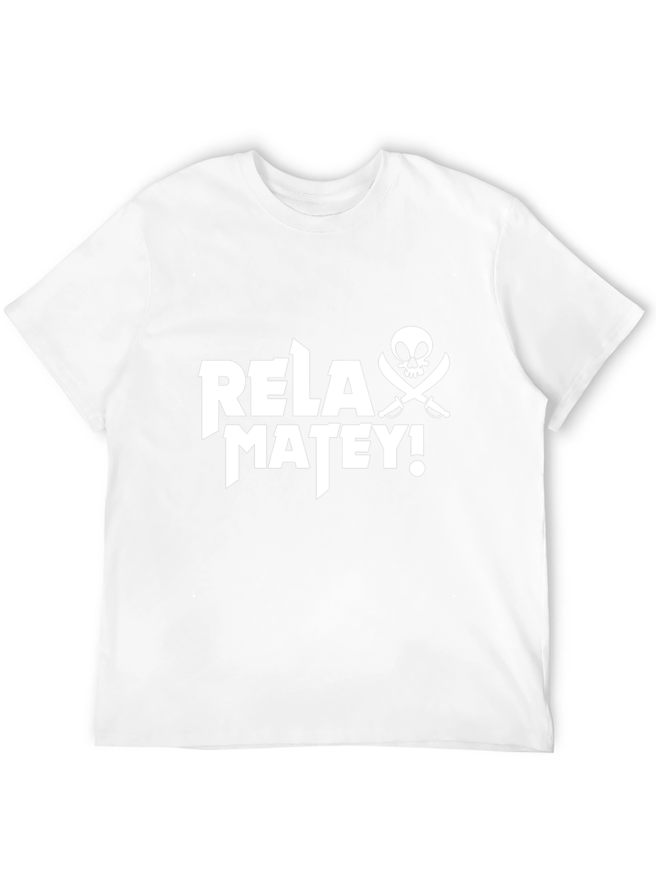 Relax Matey Pirate Skull T-Shirt