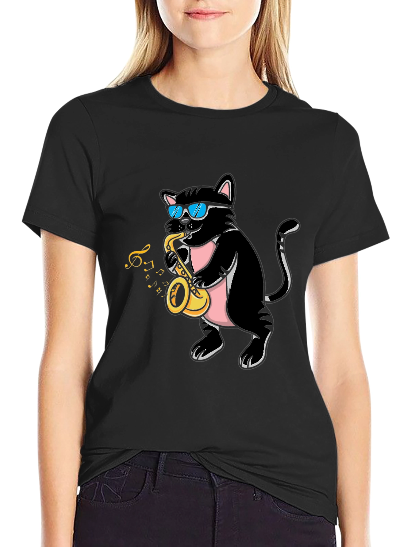 Cool Cat Saxophone T-Shirt