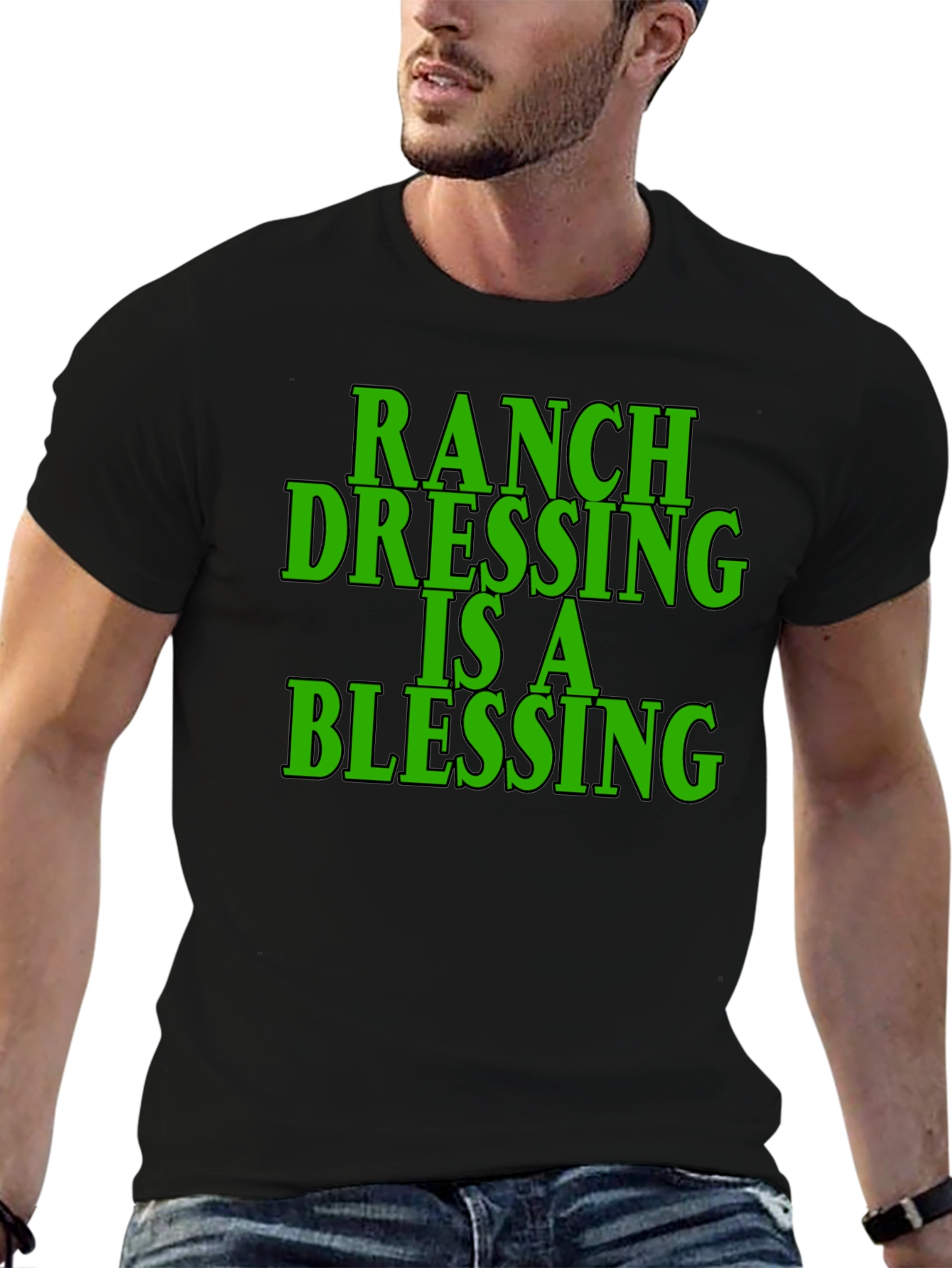 Ranch Dressing Blessing Black T-Shirt
