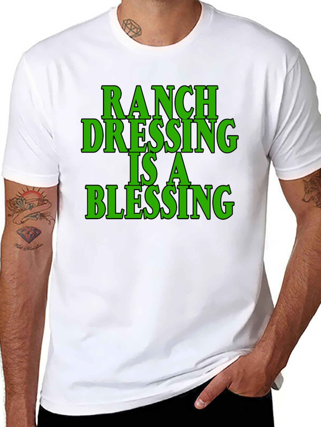 Ranch Dressing Blessing Black T-Shirt