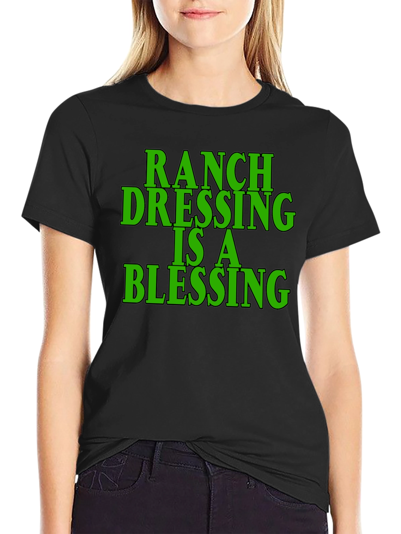 Ranch Dressing Blessing Black T-Shirt