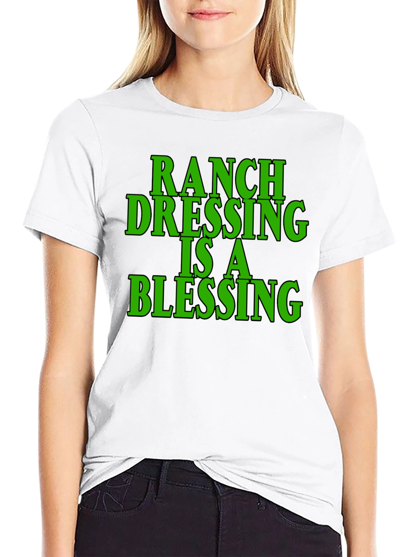 Ranch Dressing Blessing Black T-Shirt