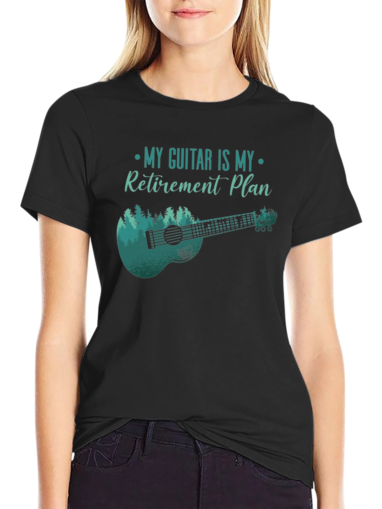 Guitar Retirement Plan Tee - Musicians Gift