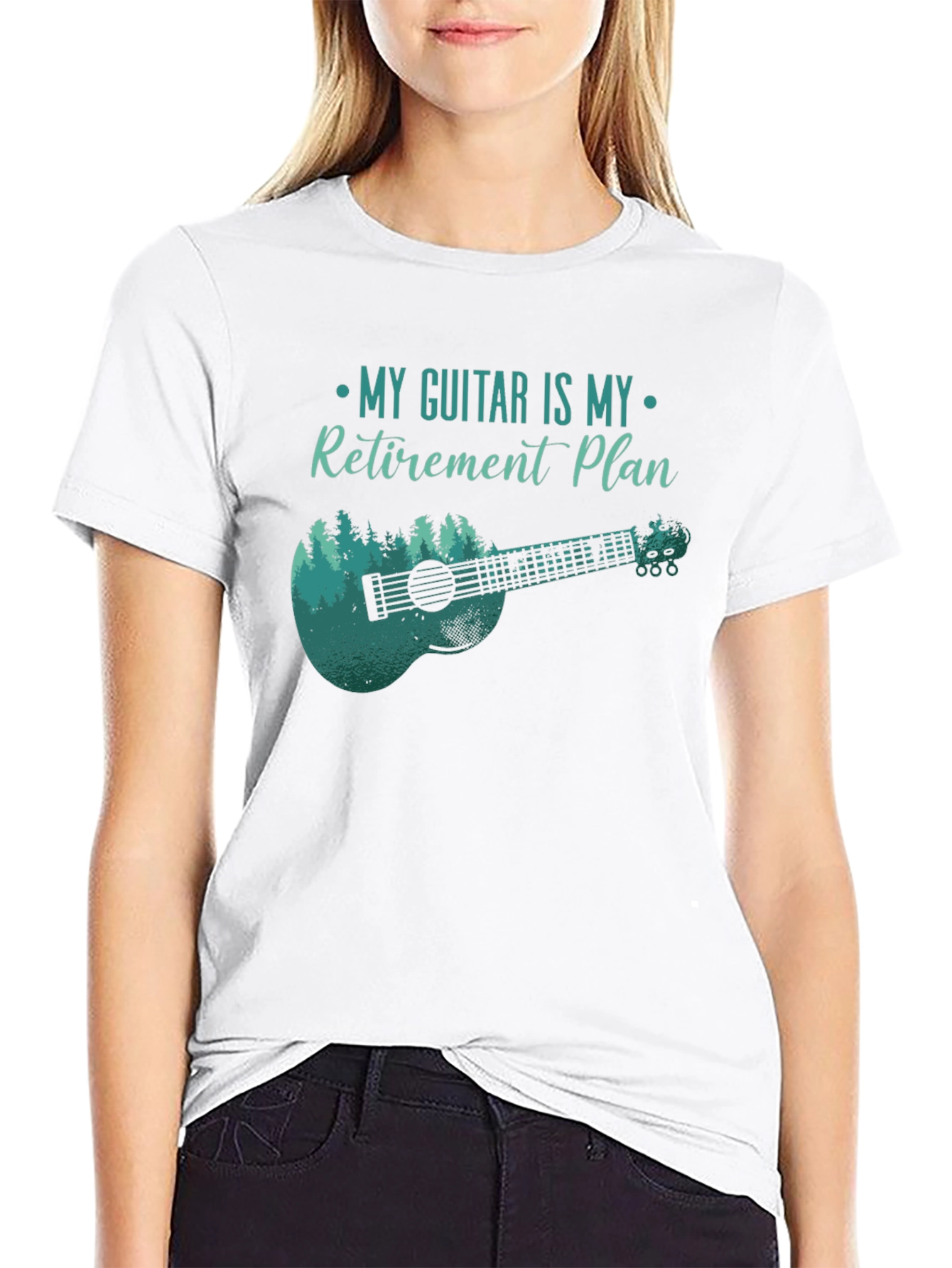 Guitar Retirement Plan Tee - Musicians Gift