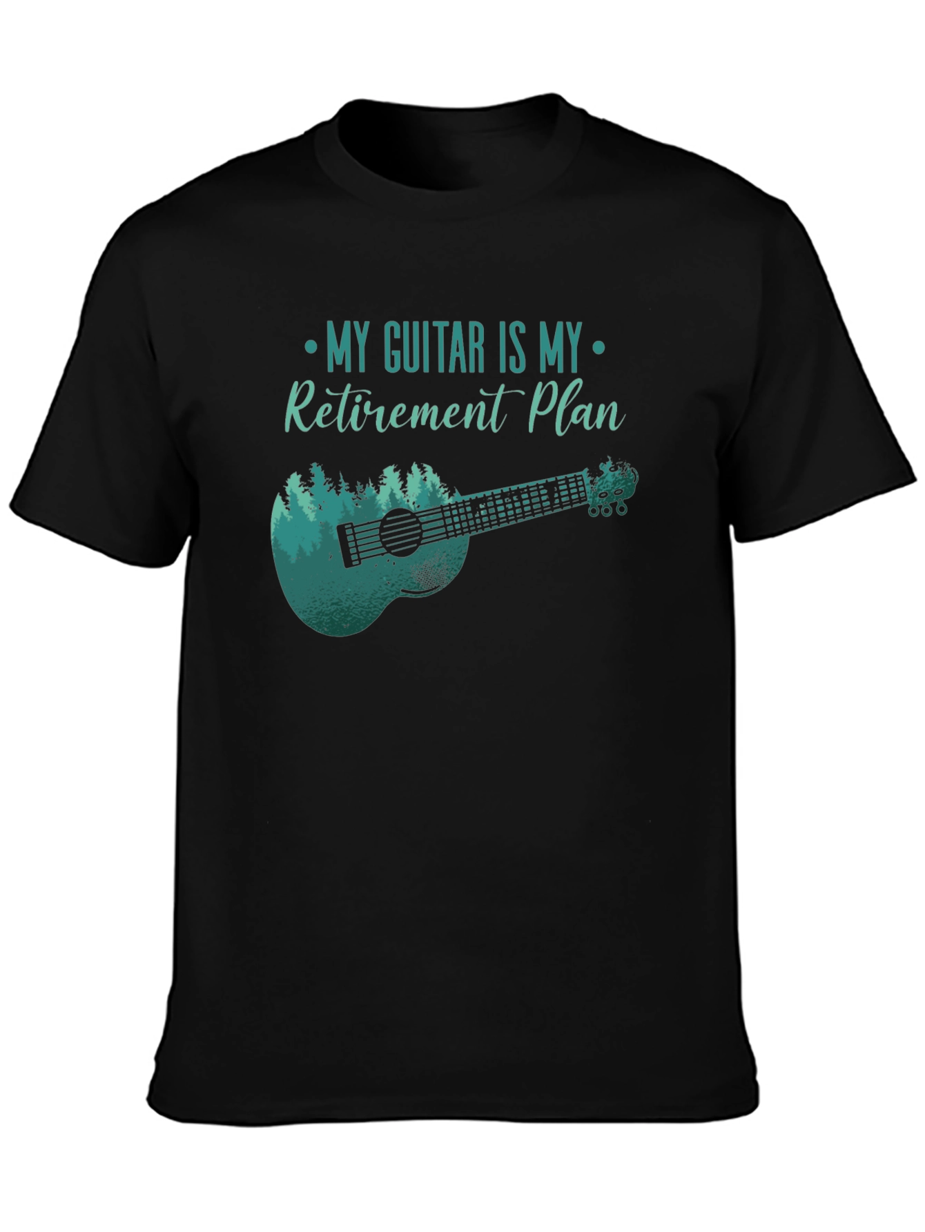 Guitar Retirement Plan Tee - Musicians Gift