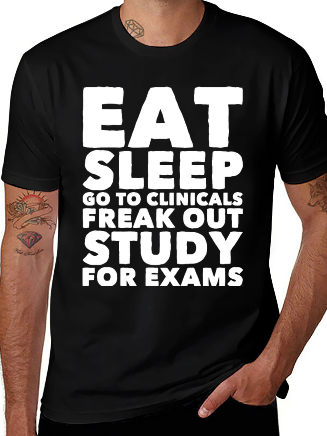 Eat Sleep Clinicals T-Shirt | Study for Exams