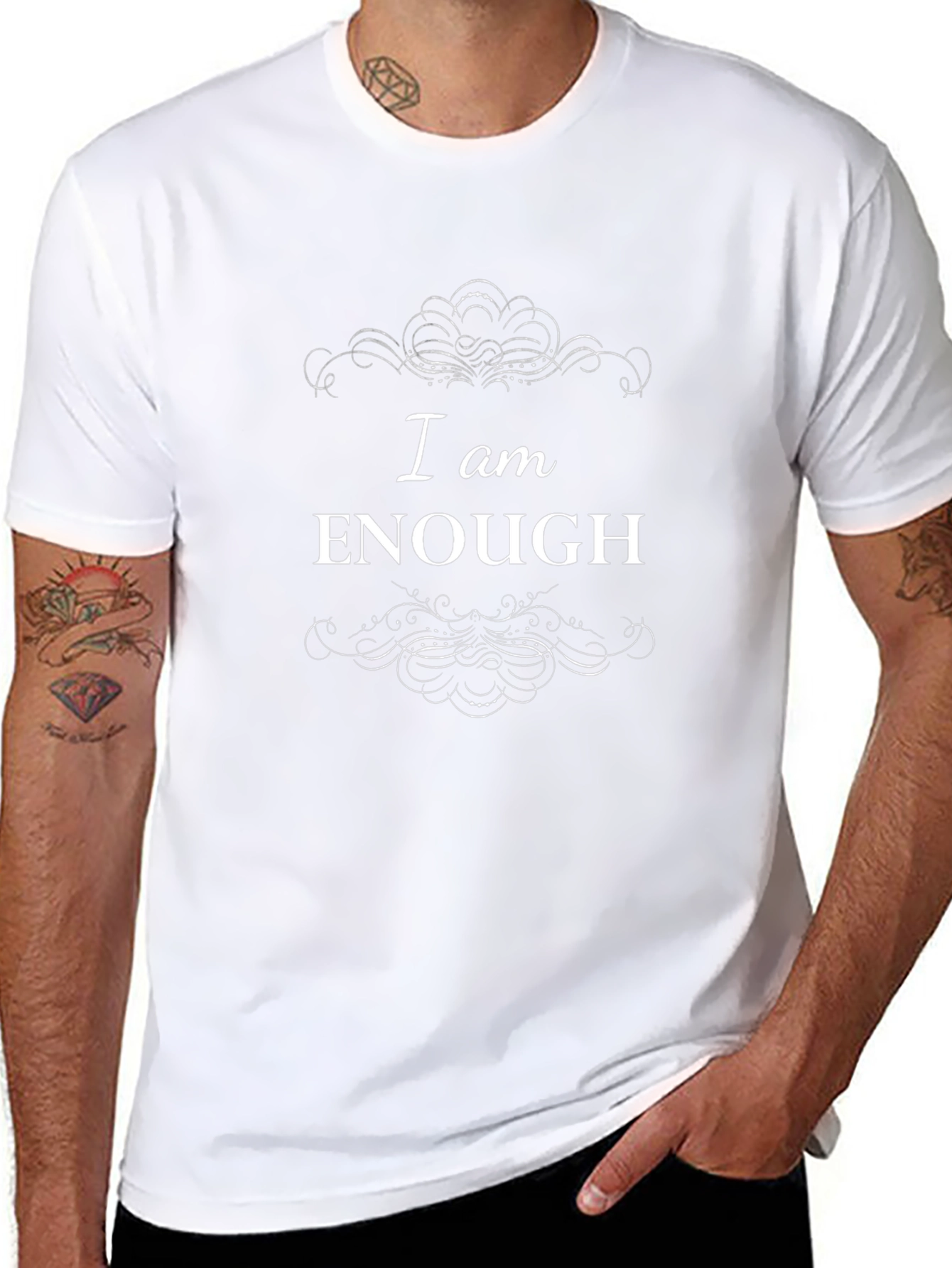 I am Enough Graphic Tee - Positive Affirmation Shirt