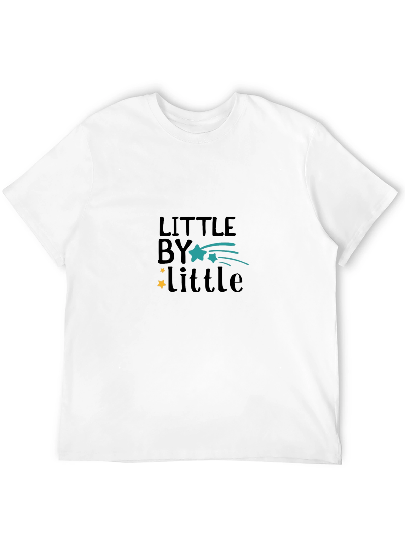 Little by Little Graphic Black T-Shirt