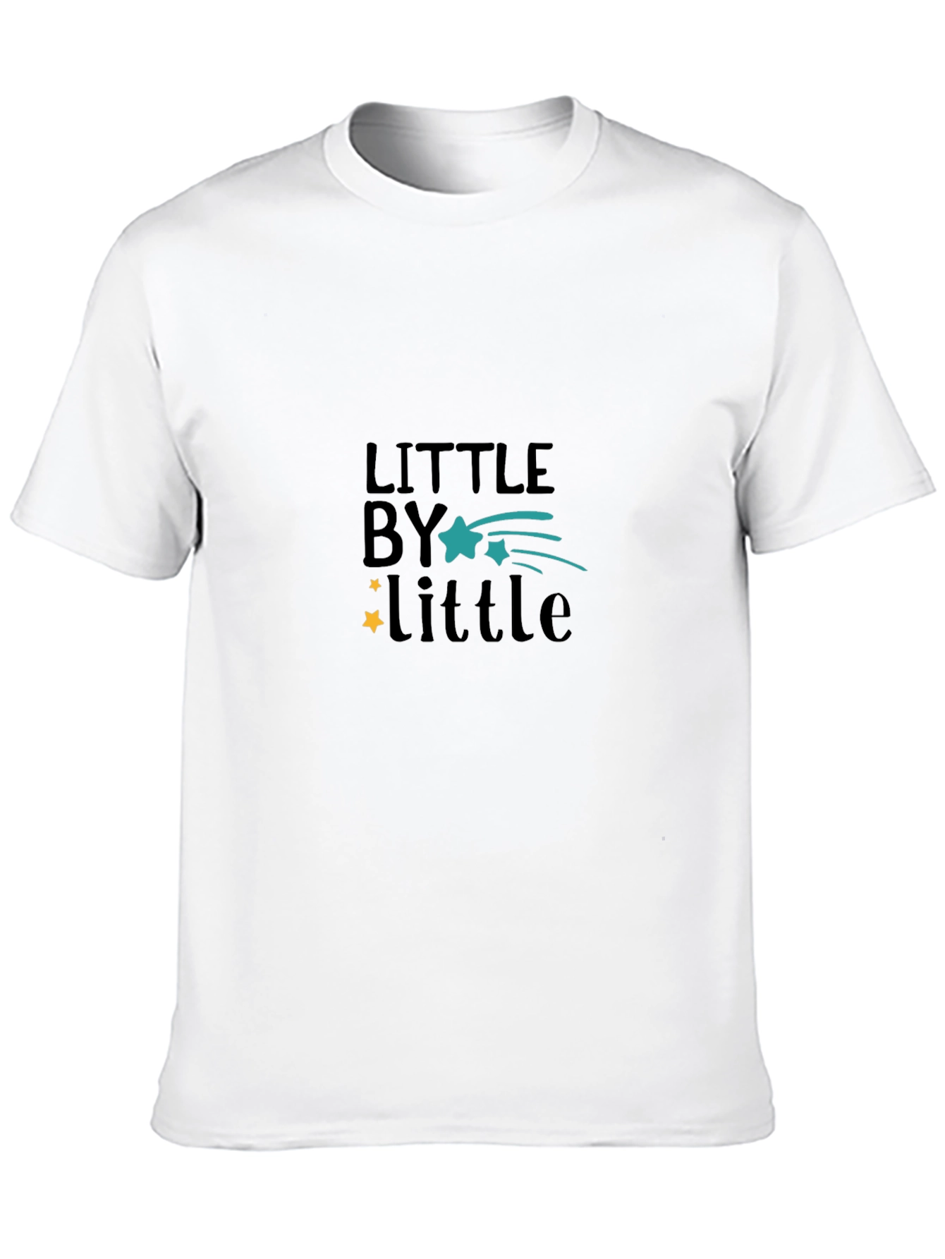 Little by Little Graphic Black T-Shirt