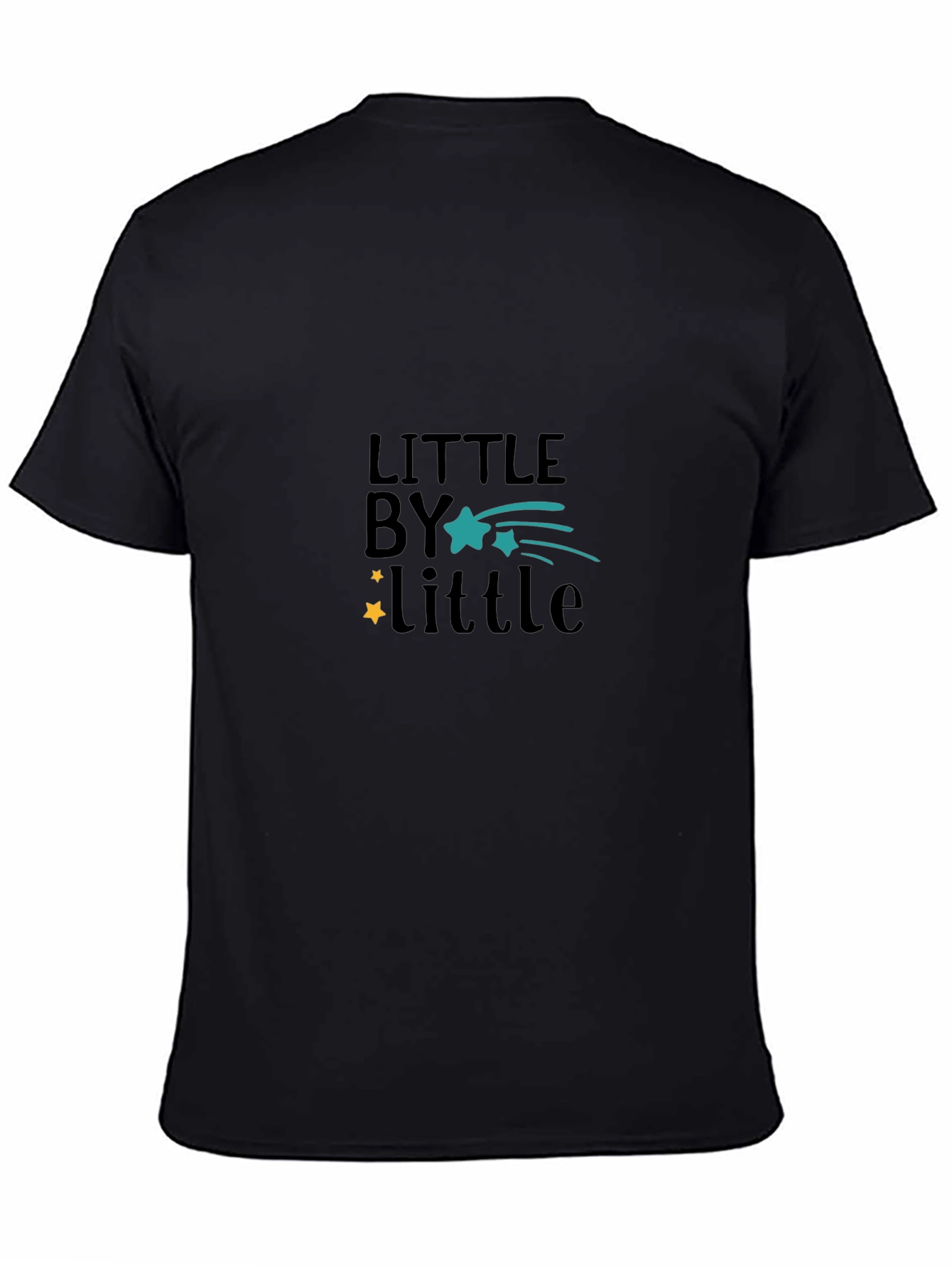 Little by Little Graphic Black T-Shirt