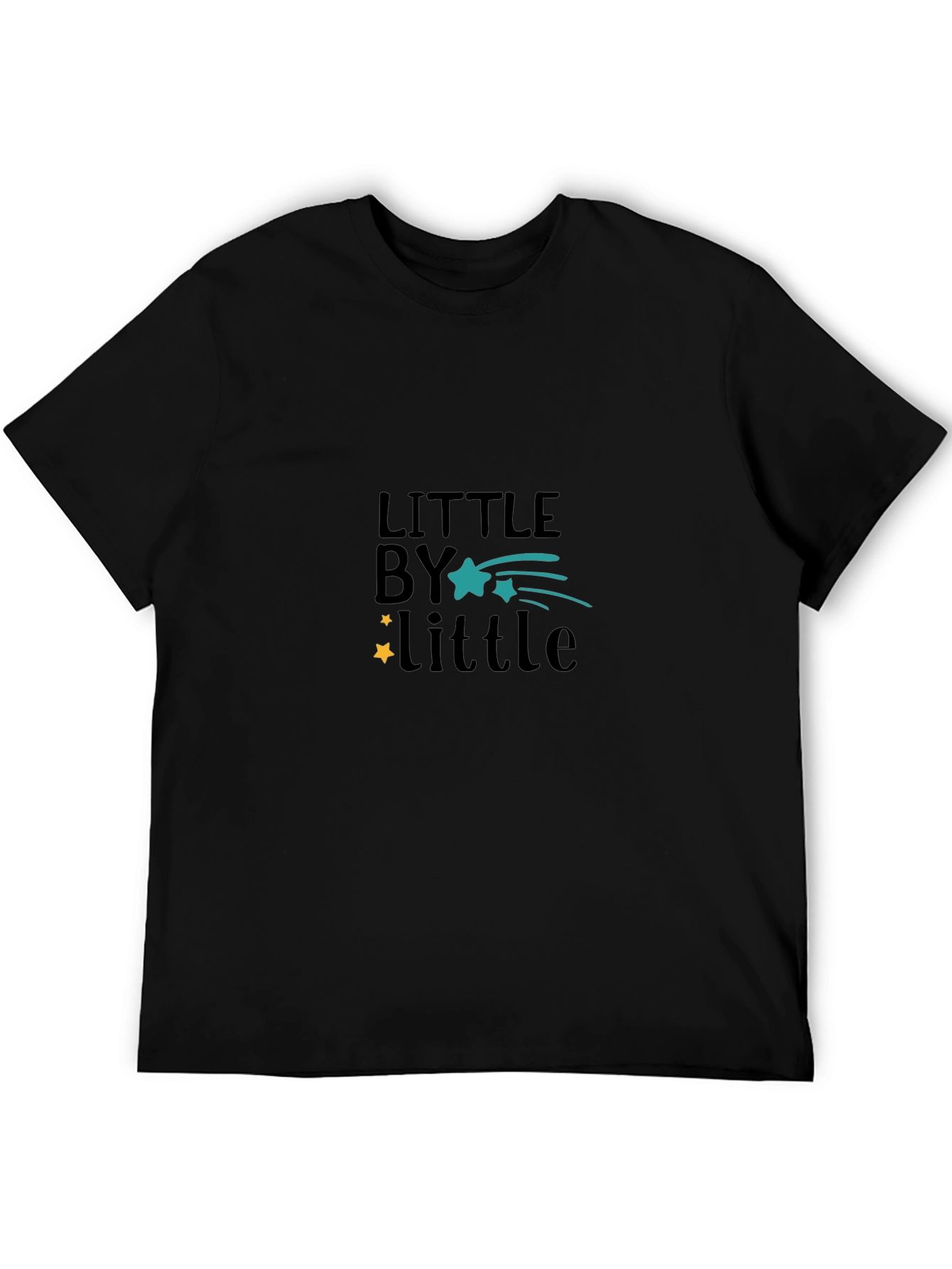 Little by Little Graphic Black T-Shirt