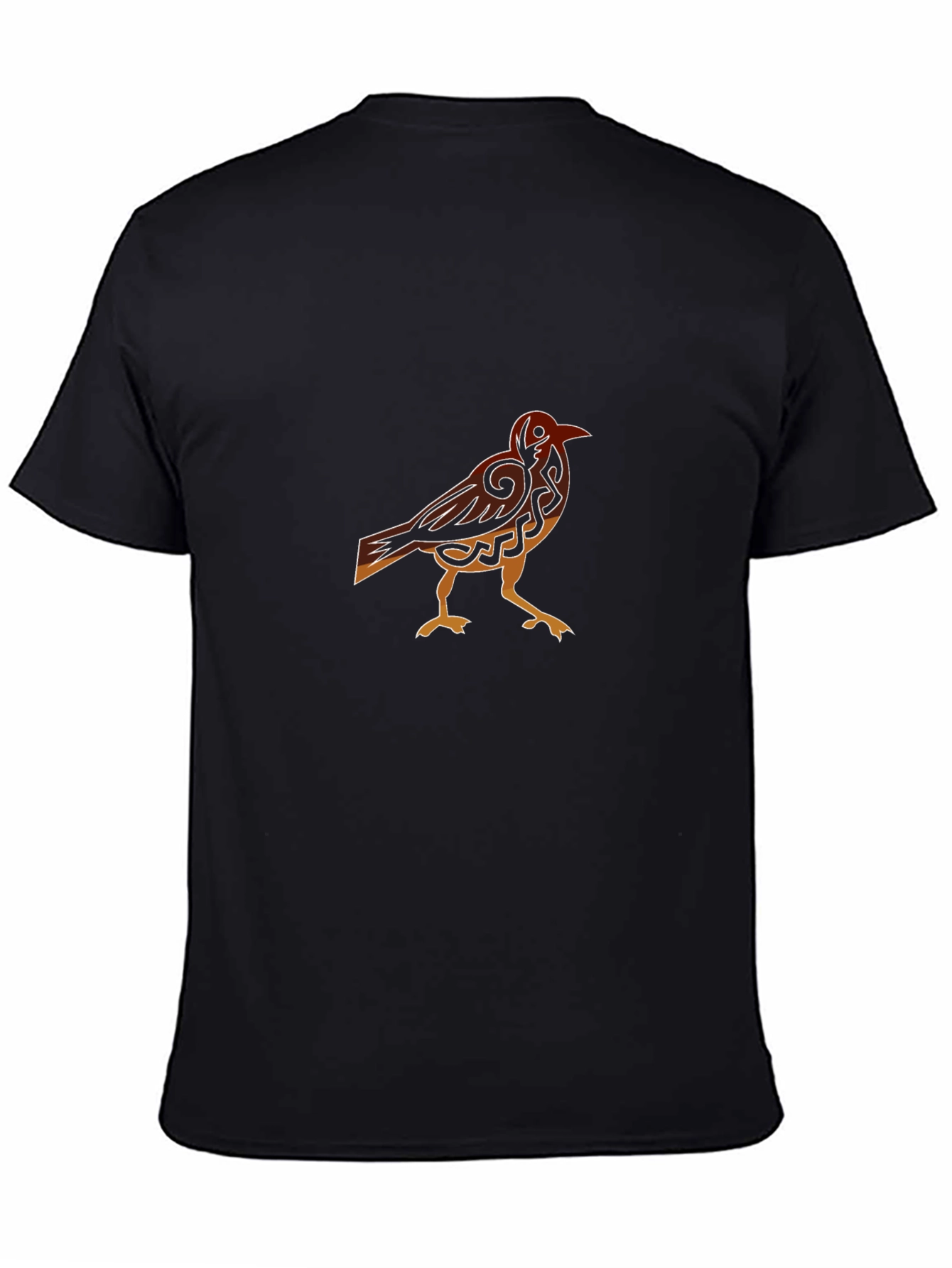Raven Graphic Tee - Celtic Knot Bird Black T-Shirt