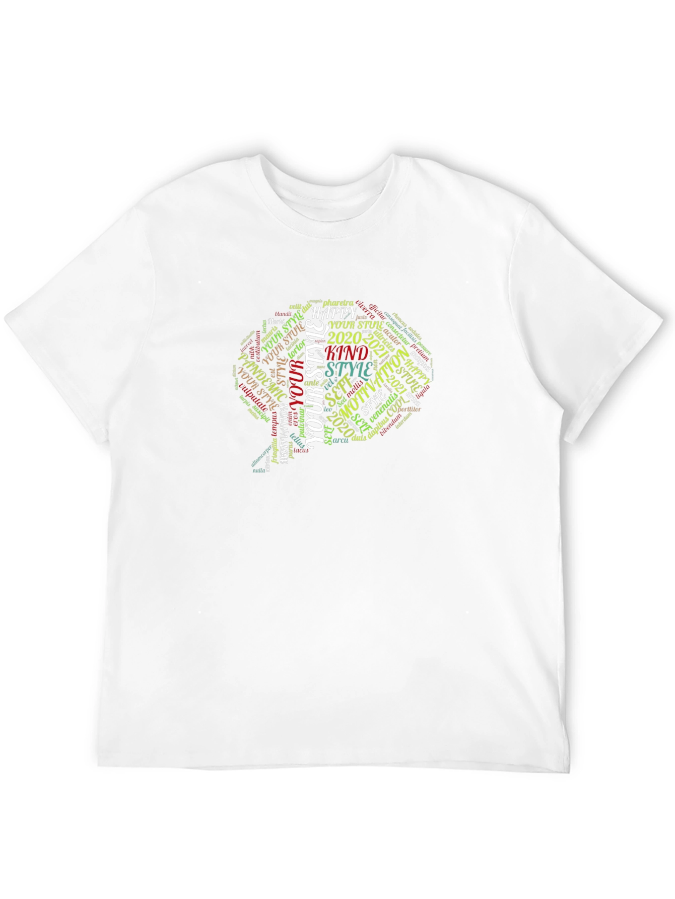 Word Art Graphic T-Shirt - Unisex Black Tee