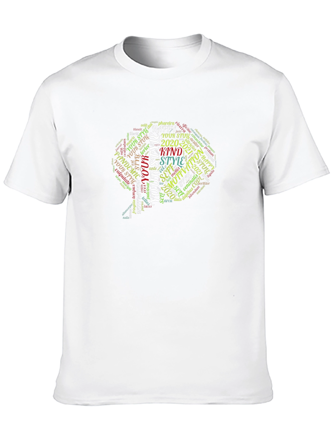 Word Art Graphic T-Shirt - Unisex Black Tee