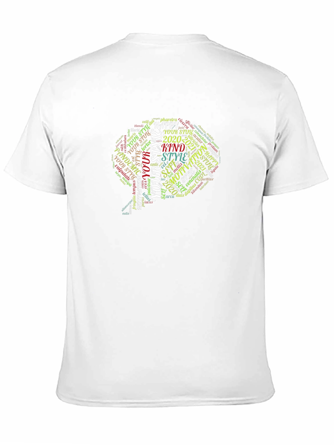 Word Art Graphic T-Shirt - Unisex Black Tee