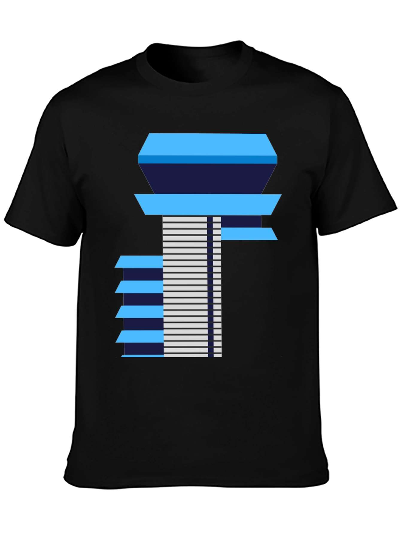 Modernist Building Graphic Tee - Black