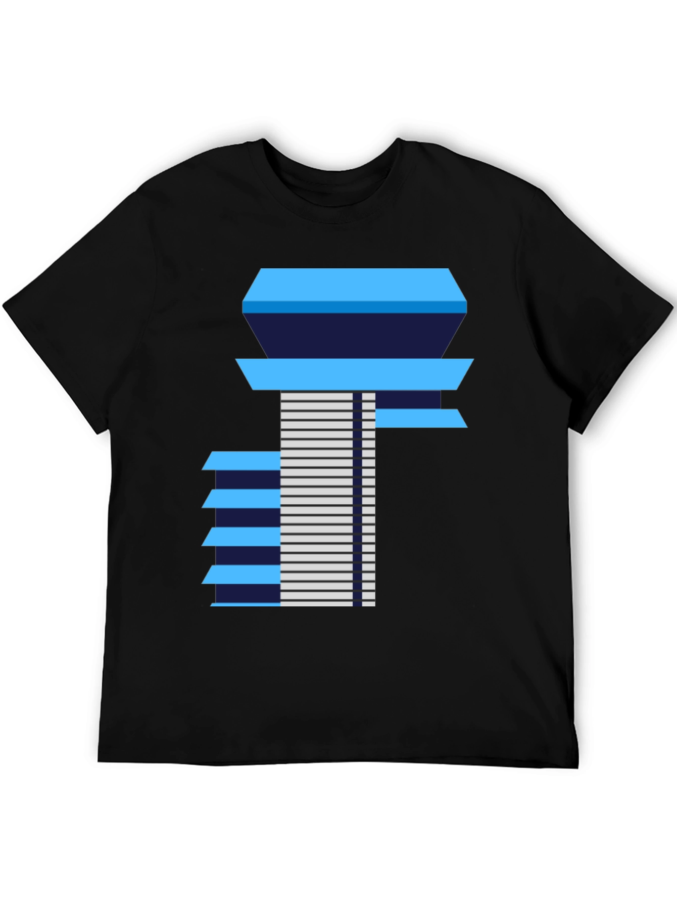 Modernist Building Graphic Tee - Black