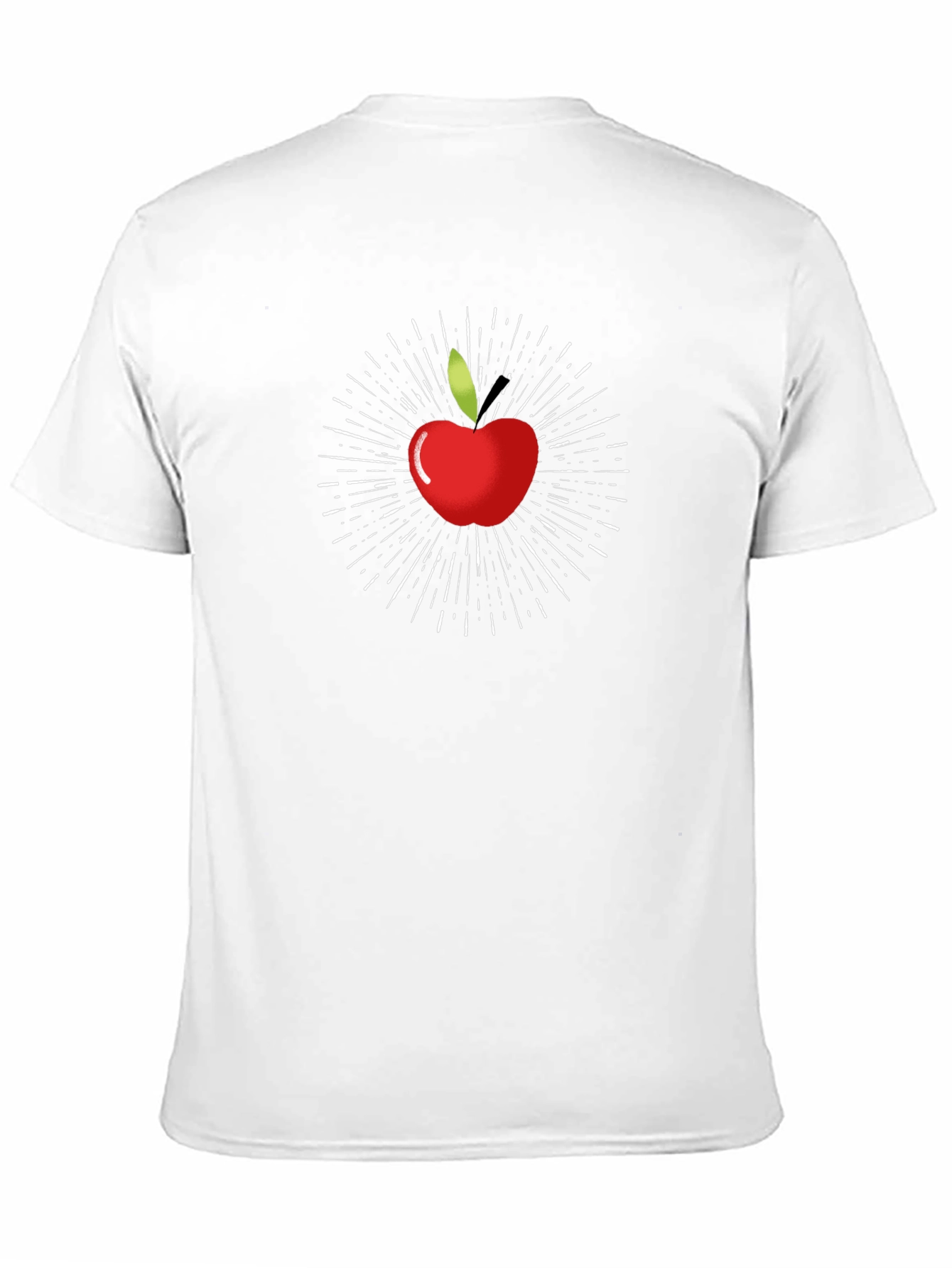 Apple Burst Graphic Black T-Shirt