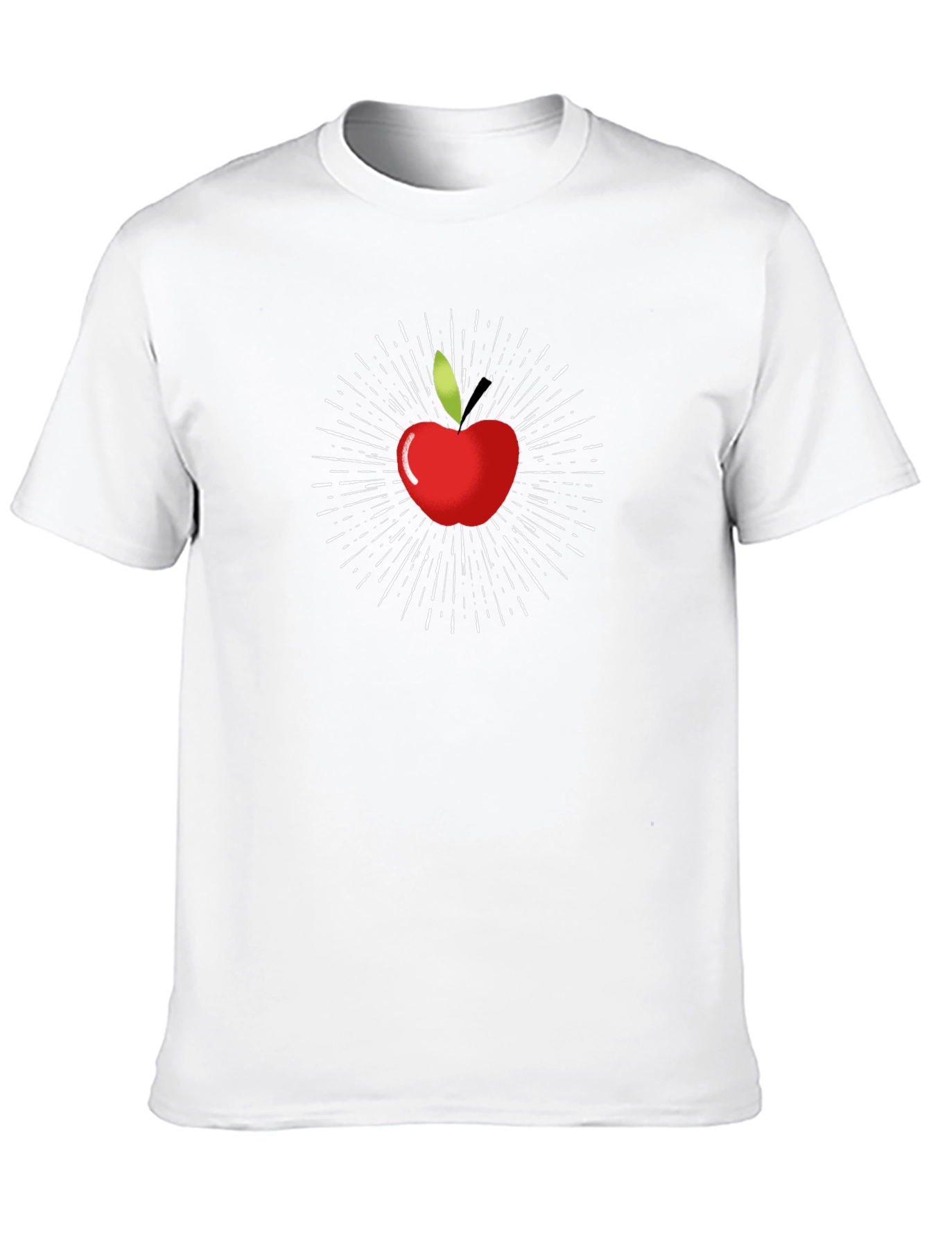 Apple Burst Graphic Black T-Shirt