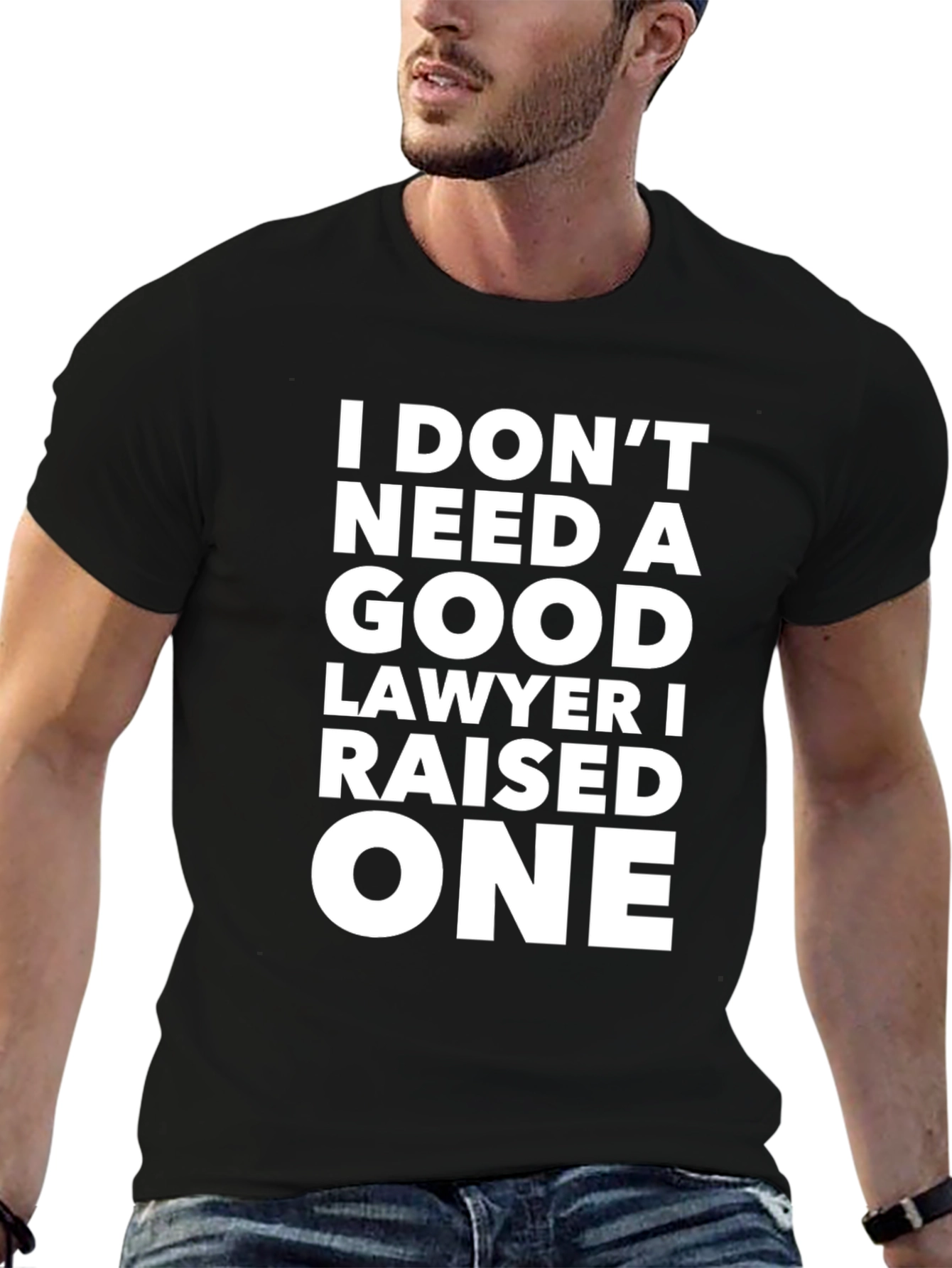 Funny Lawyer Parent T-Shirt - Raised a Lawyer Tee