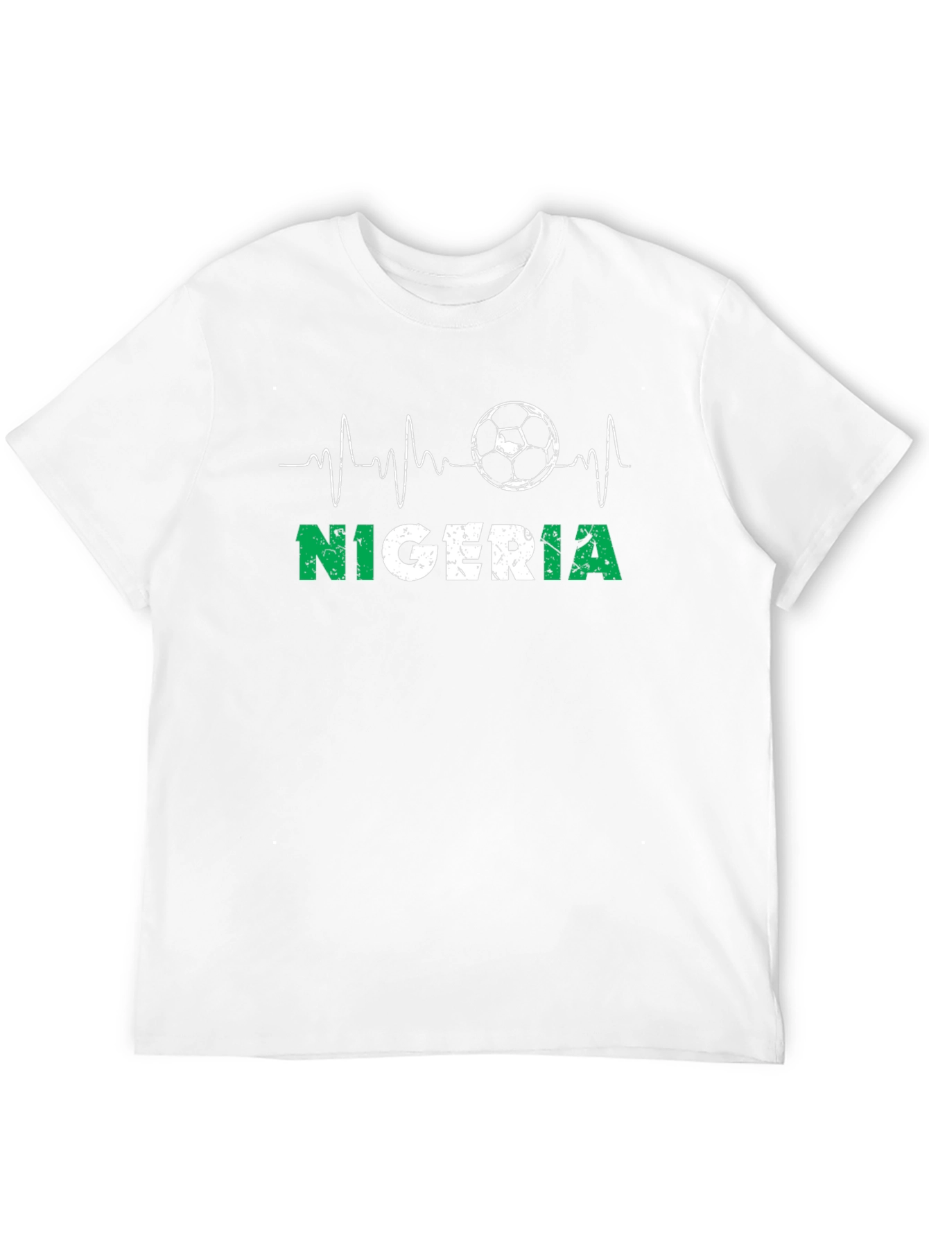 Nigeria Soccer T-Shirt - Heartbeat Football Tee