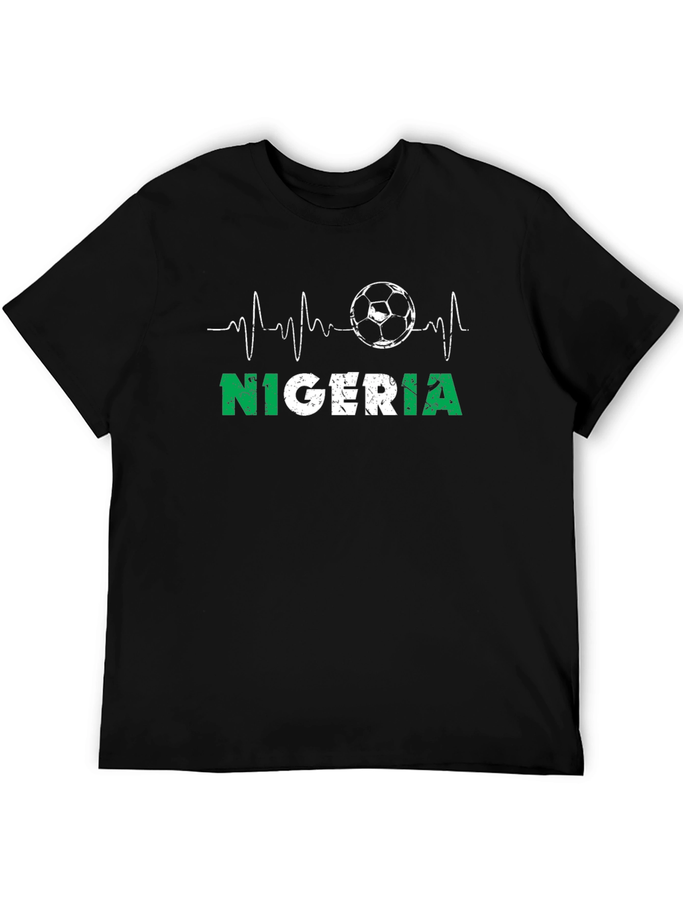 Nigeria Soccer T-Shirt - Heartbeat Football Tee