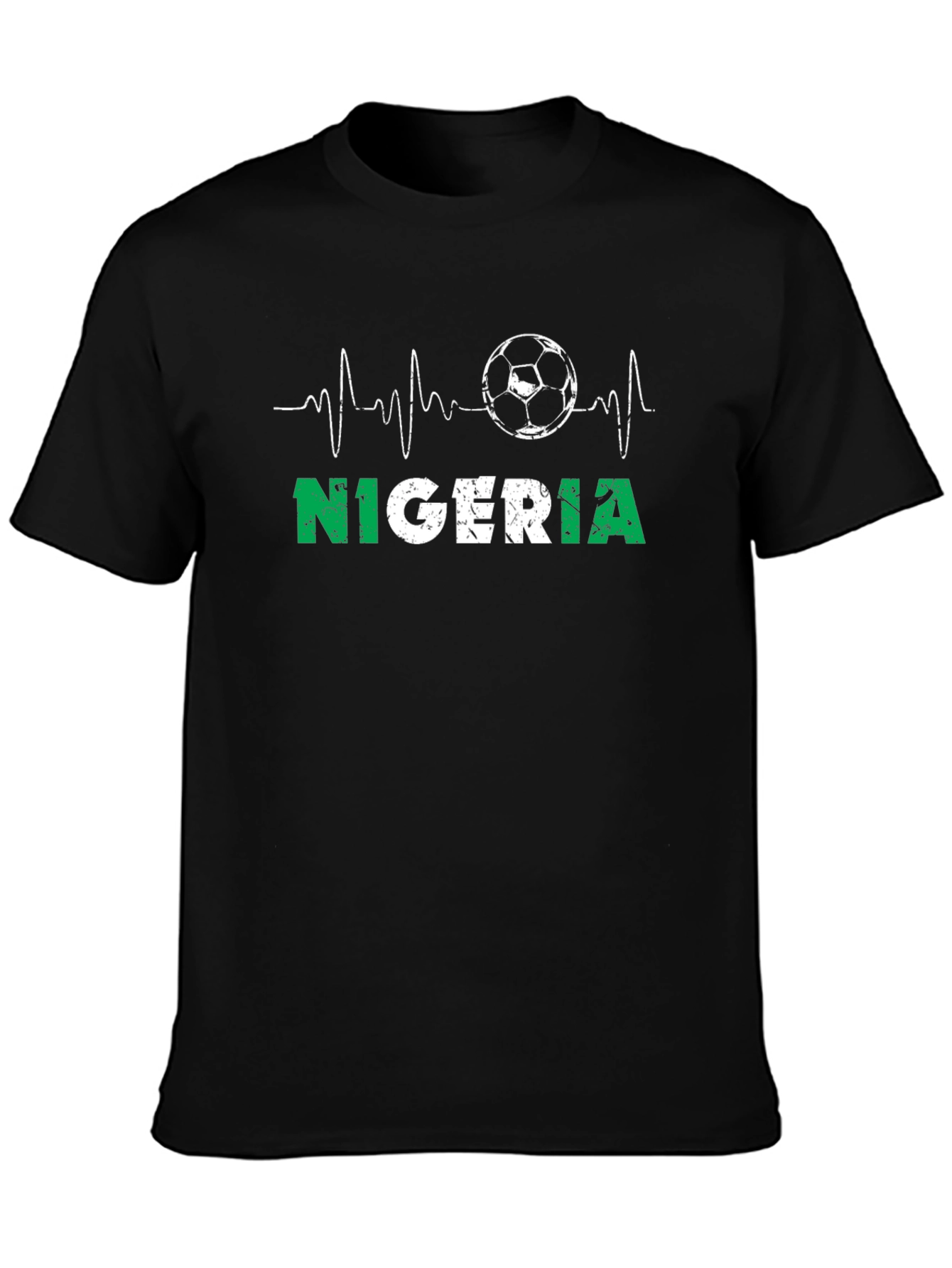 Nigeria Soccer T-Shirt - Heartbeat Football Tee