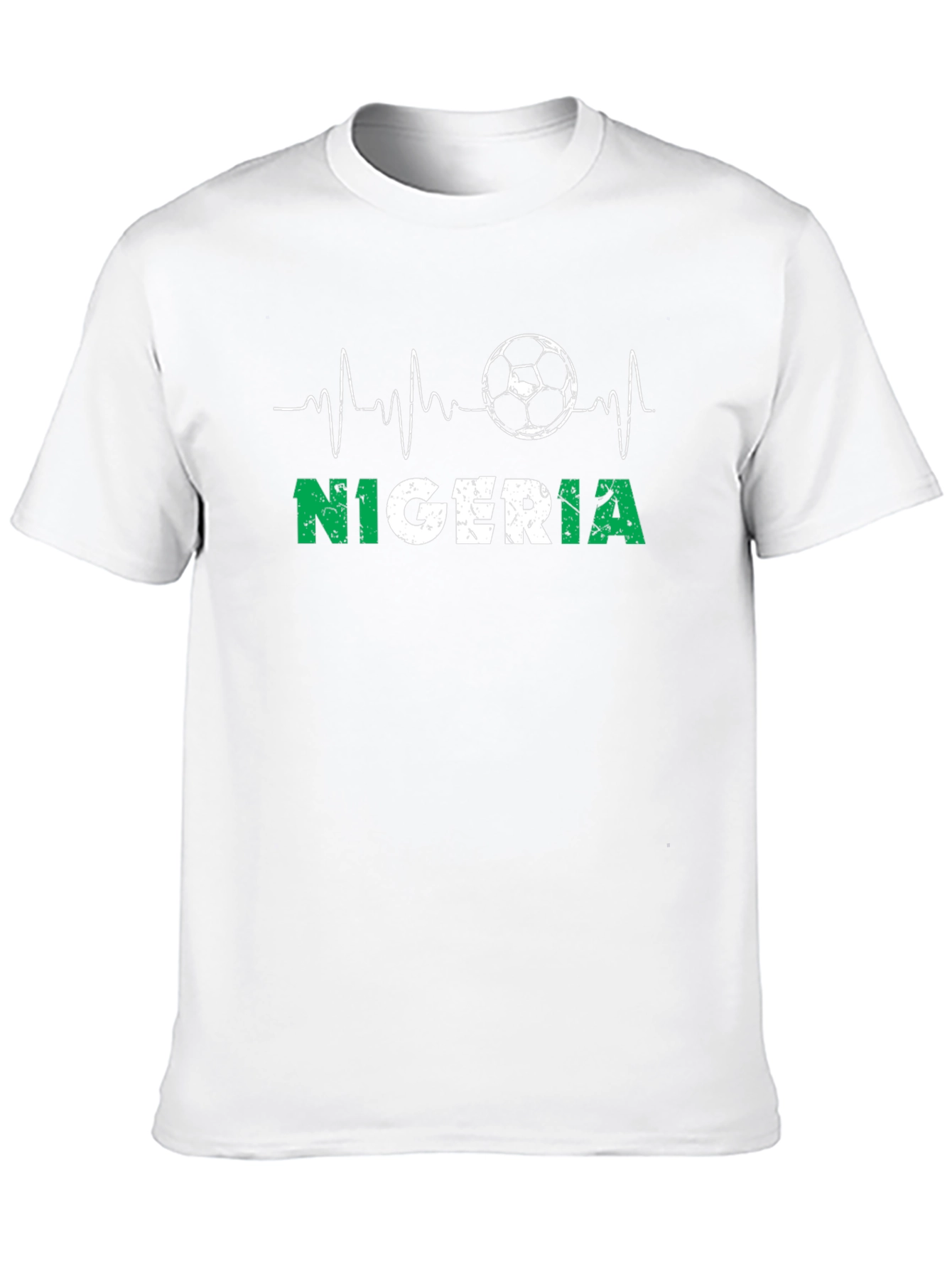 Nigeria Soccer T-Shirt - Heartbeat Football Tee
