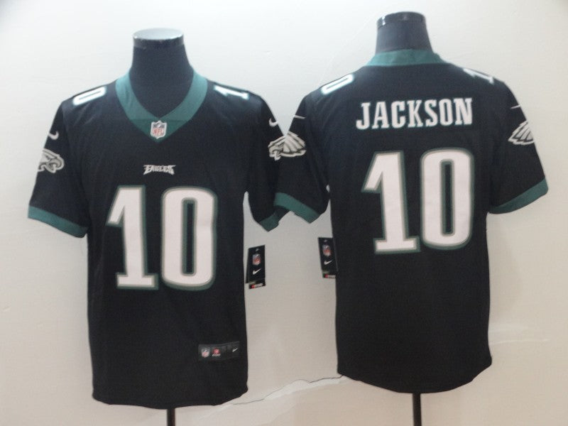 Men's Philadelphia Eagles Desean Jackson #10 Black Game Jerseys
