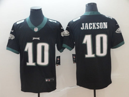 Men's Philadelphia Eagles Desean Jackson #10 Black Game Jerseys