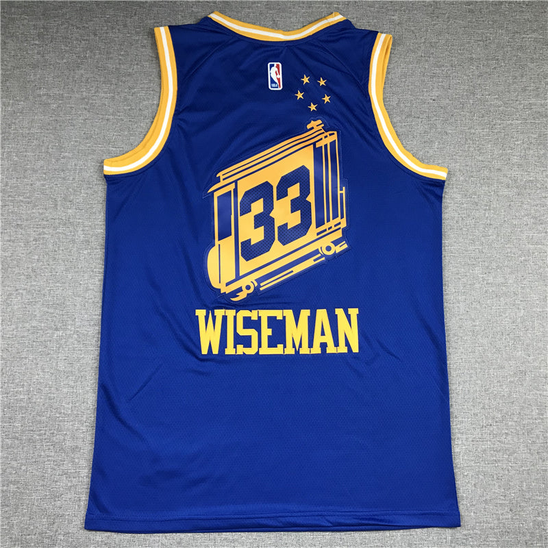 Men's Golden State Warriors James Wiseman #33 Blue Swingman Player Jerseys