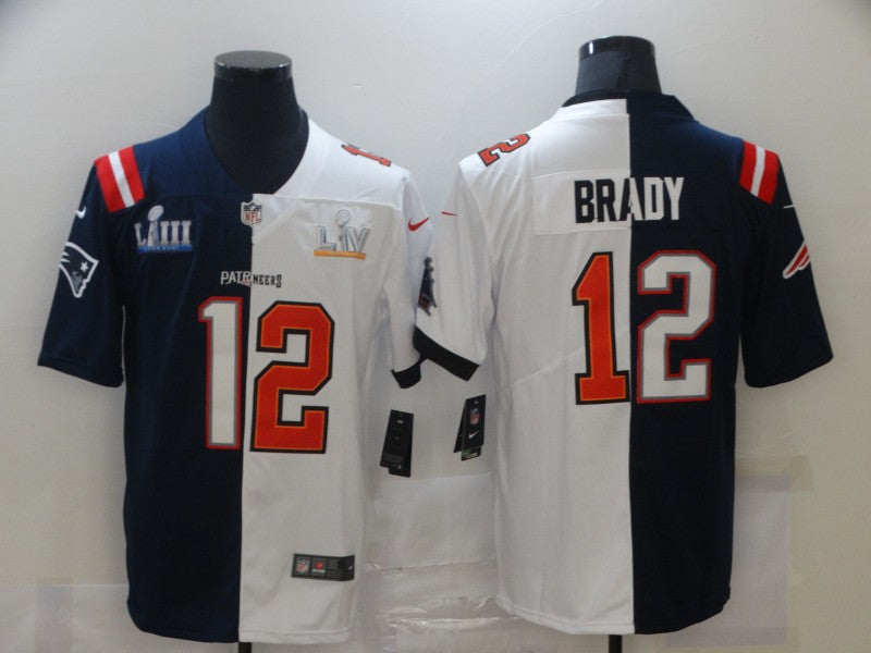 Men's Tampa Bay Buccaneers Tom Brady #12 Blue/White Game Jerseys