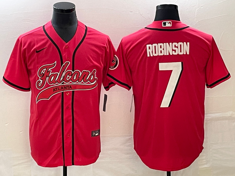 Men's Atlanta Falcons Bijan Robinson #7 Red Game Jerseys Joint Edition