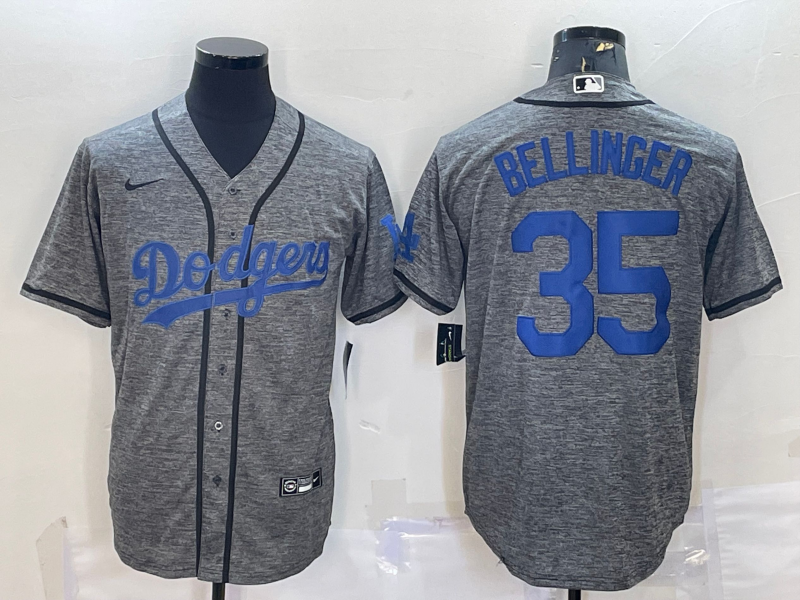Men's Los Angeles Dodgers Cody Bellinger Nike Gray Home Replica Player Name Jerseys