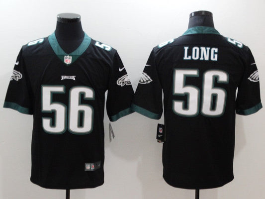 Men's Philadelphia Eagles Chris Long #56 Black Game Jerseys