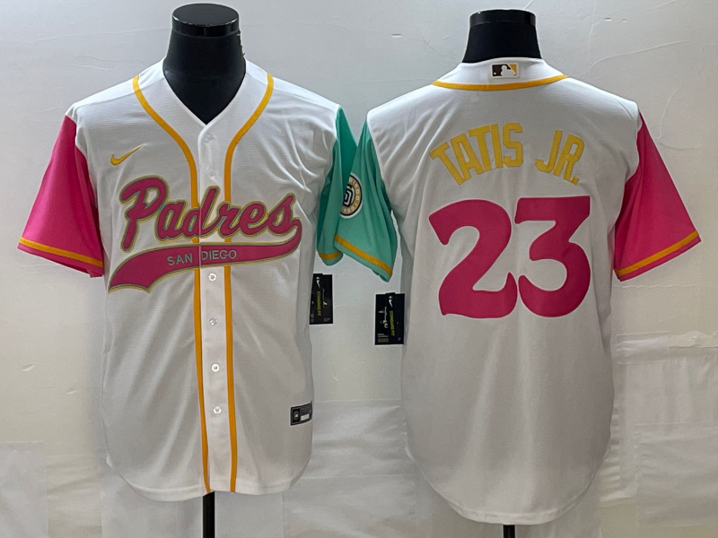 Men's San Diego Padres Fernando Tatis Jr. #23 White City Connect Replica Player Jerseys Joint Edition