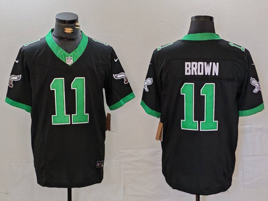 Men's Philadelphia Eagles A.J. Brown #11 Black Vapor F.U.S.E. Limited Jerseys