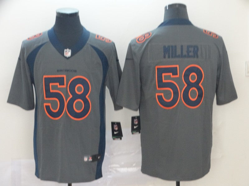 Men's Denver Broncos Von Miller #58 Gray Inverted Legend Jerseys