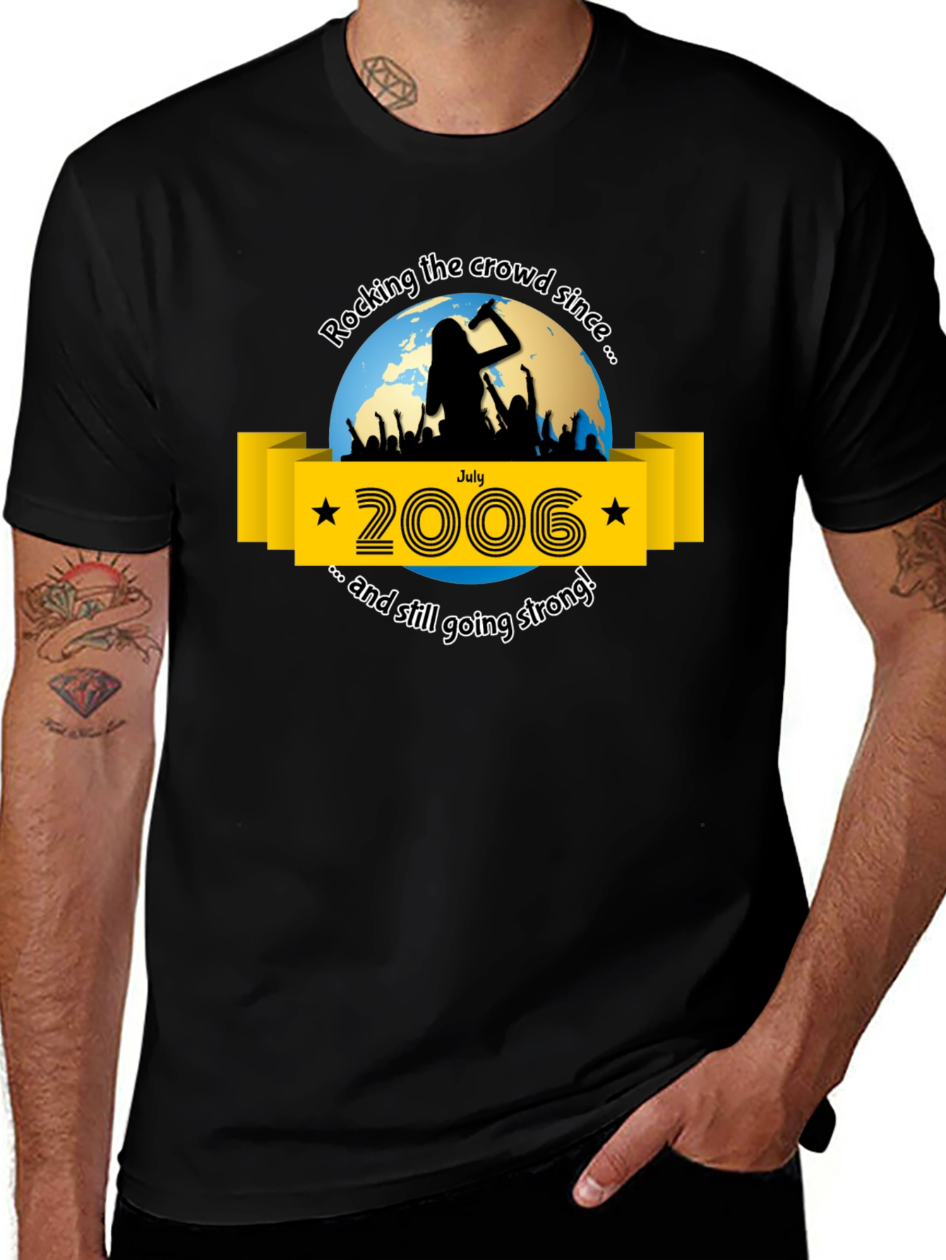 Rocking Since 2006 Black T-Shirt
