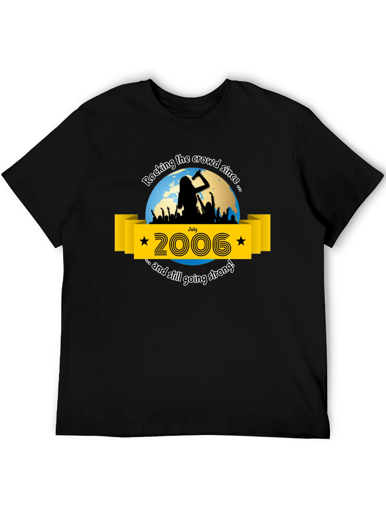 Rocking Since 2006 Black T-Shirt
