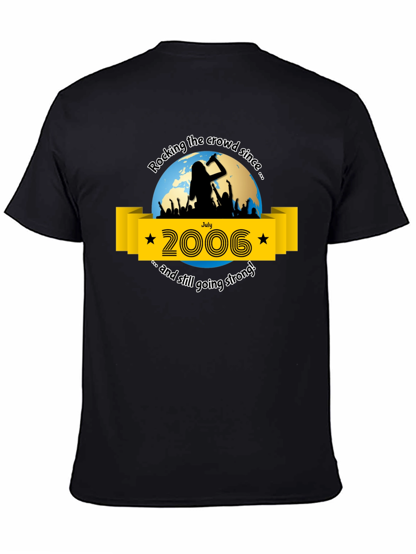 Rocking Since 2006 Black T-Shirt