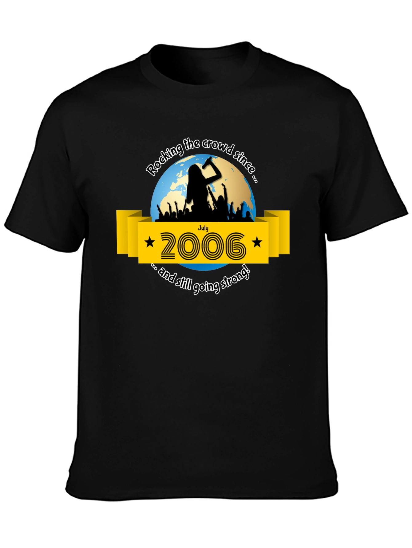 Rocking Since 2006 Black T-Shirt