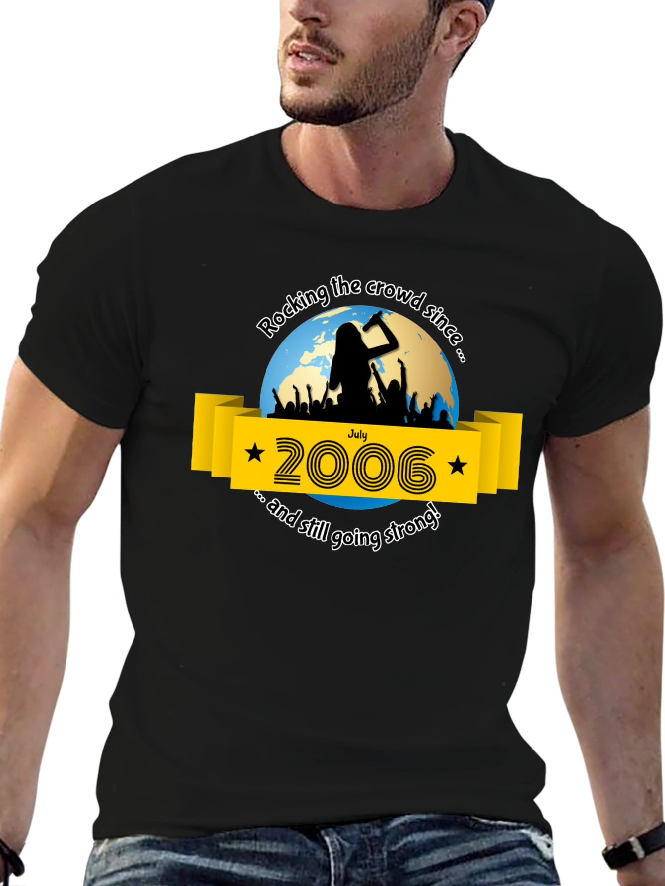 Rocking Since 2006 Black T-Shirt