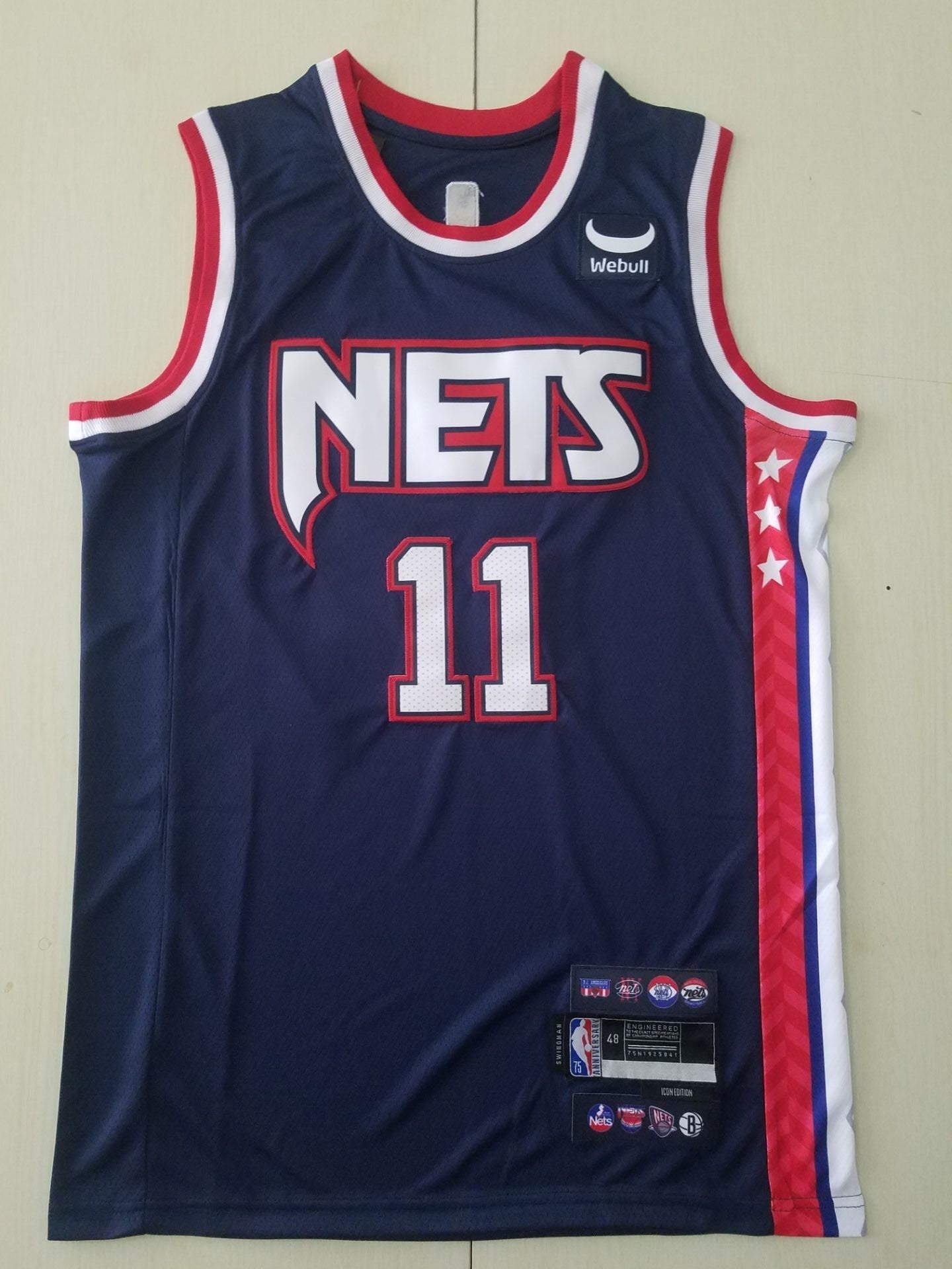 Men's Brooklyn Nets Kyrie Irving Navy 2021/22 Swingman Jerseys - City Edition