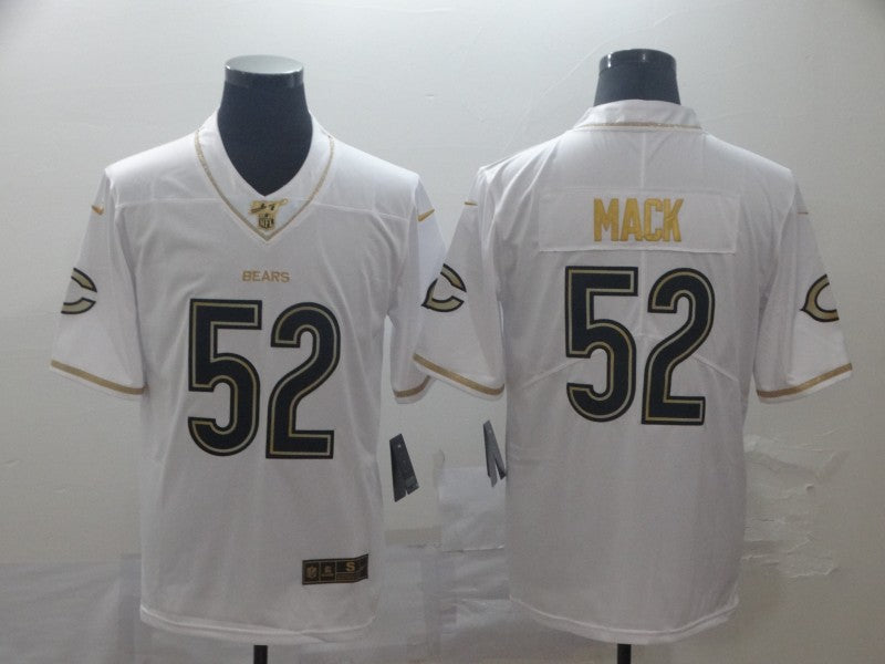 Men's Chicago Bears Khalil Mack #52 White Player Game Jerseys