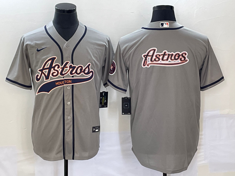 Men's Houston Astros Gray Replica Team Jerseys Joint Edition