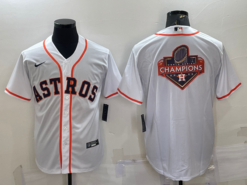 Men's Houston Astros White Home Replica Team Jerseys
